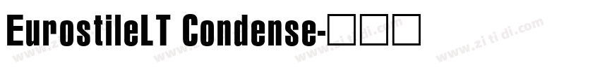 EurostileLT Condense字体转换
